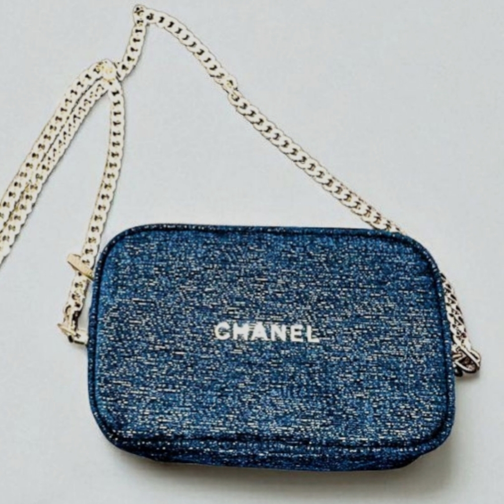 Chanel 2023 Holiday Makeup Bag Converted To A Purse